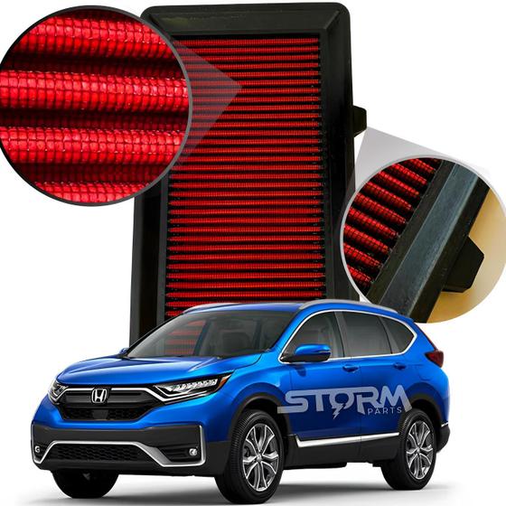 Imagem de Filtro De Ar Esportivo Honda Crv Motor 1.5 Turbo Touring 2018 2019 2020 2021 2022 2023 RS Filter SUV