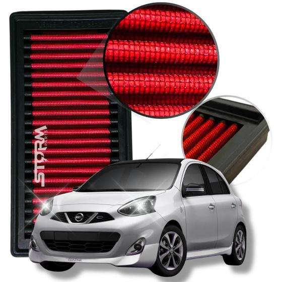 Imagem de Filtro De Ar Esportivo Nissan Martch 1.6 16V Ano 2013 A 2021