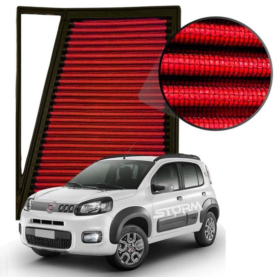 Imagem de Filtro de Ar Esportivo RS Filter Fiat Uno 1.0