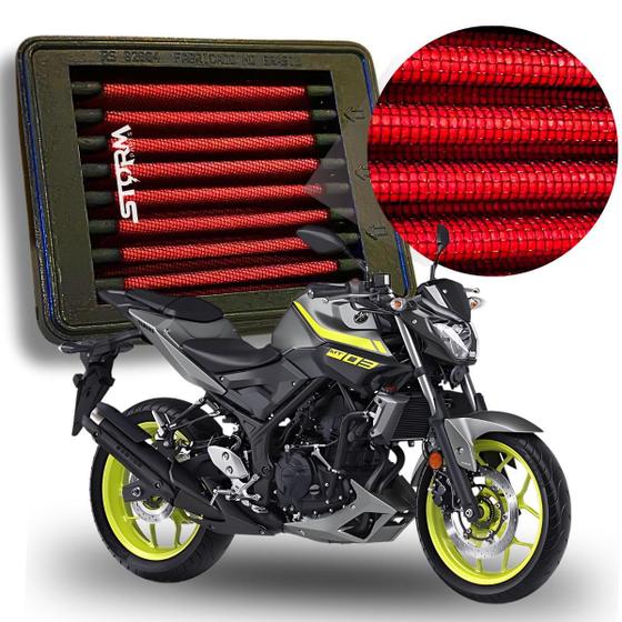 Imagem de Filtro De Ar Esportivo Yamaha Mt03 2016 A 2020 Moto Mt 03