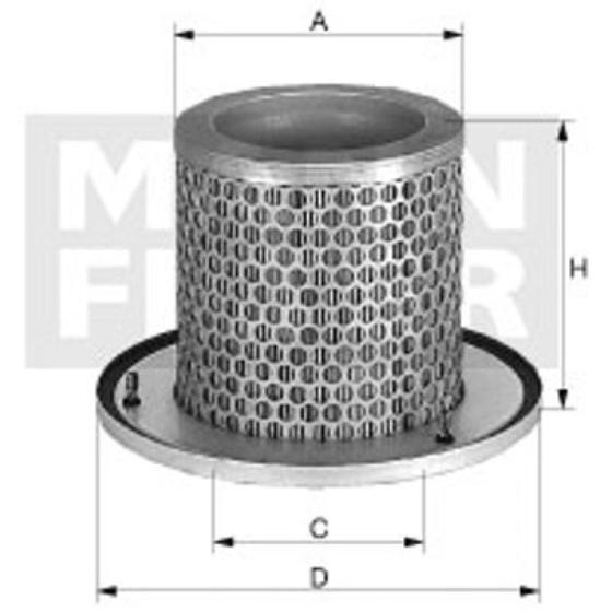 Imagem de Filtro de ar Gmc D-80 1981 a 1984 MANN-FILTER C29254/1