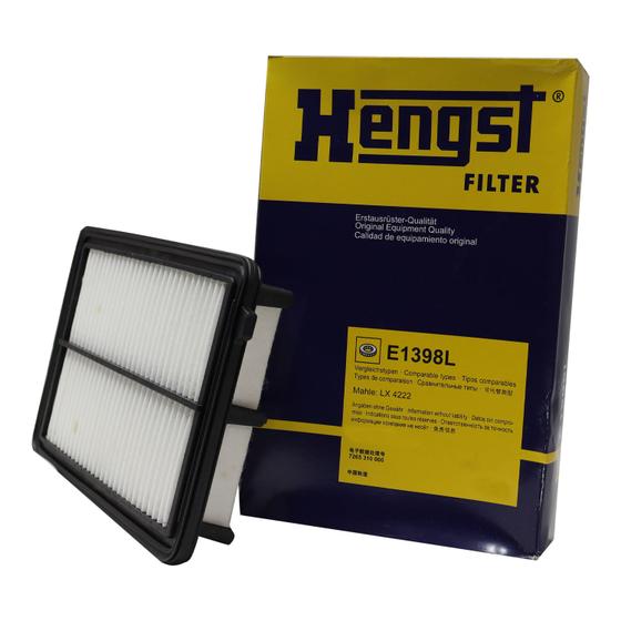 Imagem de Filtro de Ar Hengst E1398L Honda CR-V 2.0 - Cód.9953