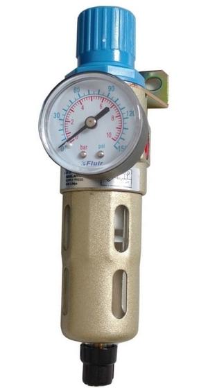 Imagem de Filtro De Ar Para Compressor Com Regulador E Manômetro 1/4