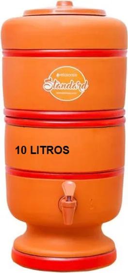 Imagem de Filtro de Barro 12 Litros Completo + Vela Premium Tradicional + Bóia + Torneira + Tampa - OASIS