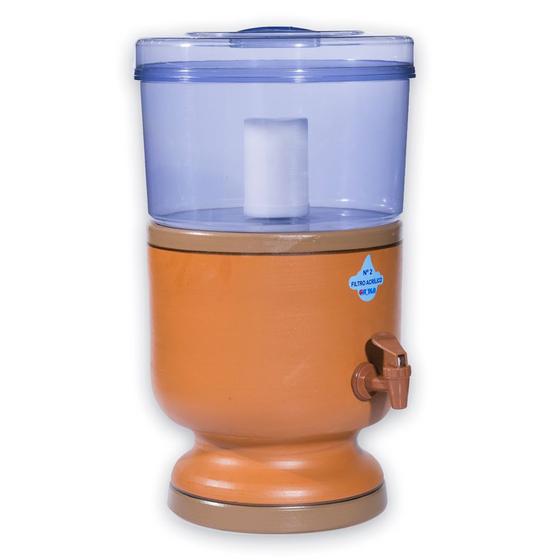 Filtro De Barro Acrílico 11,2 Lts com Vela Carvão e Boia Menor preço em Filtro De Barro Acrílico 11,2 Lts com Vela Carvão e Boia