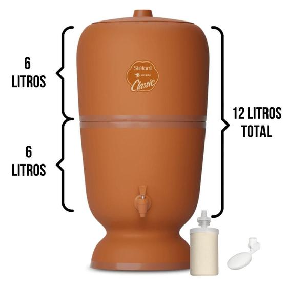 Filtro de Barro Purificador São João Classic 6 Litros Menor preço em Filtro de Barro Purificador São João Classic 6 Litros