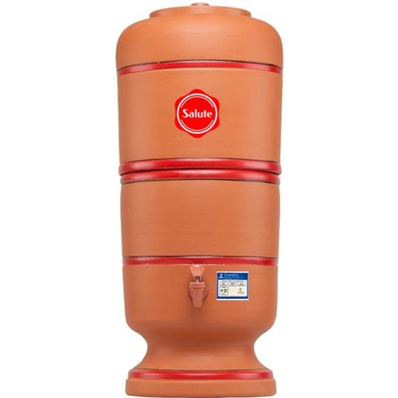 Filtro de Barro Salute 8 litros com vela Carvão Ativado e Boia Menor preço em Filtro de Barro Salute 8 litros com vela Carvão Ativado e Boia