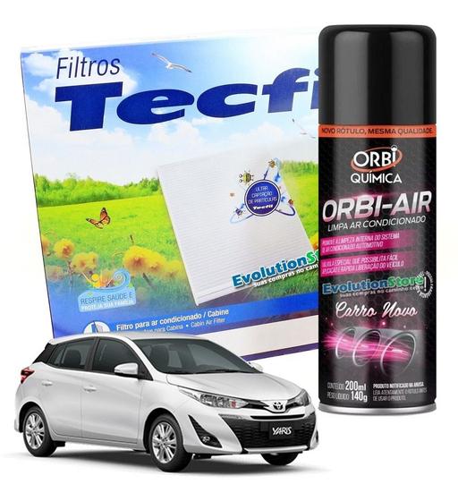 Imagem de Filtro de Cabine Ar Condicionado Toyota Yaris 1.3 1.5 Com Spray Higienizador  Tecfil ACP886