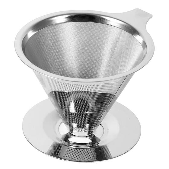 Imagem de Filtro De Café Coador Inox 101 Medio Reutilizável Pour Over