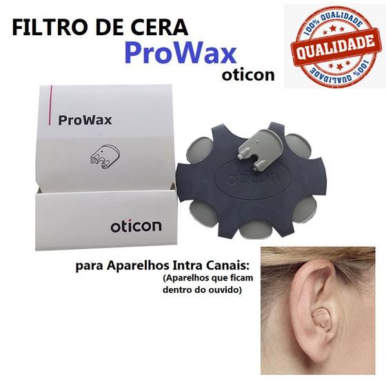 Imagem de Filtro de Cera Prowax para Aparelhos Intra Canais (dentro do ouvido) Oticon