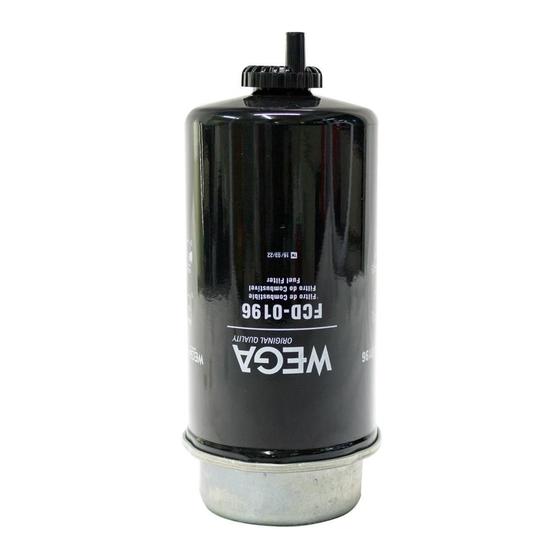 Imagem de Filtro de Combustível JCB JS145W JS160W JS190 JS220LR JS220XD JS235 JS240LC JS260 JS330 - Wega - FCD0196