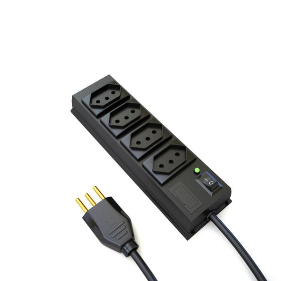 Imagem de Filtro De Linha 4 Tomadas Padrão Nbr14136-10A-100/240V 2P+T