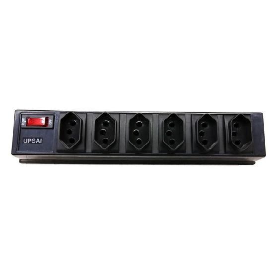 Imagem de Filtro De Linha Bivolt Com 6 Tomadas Fl6 - Upsai