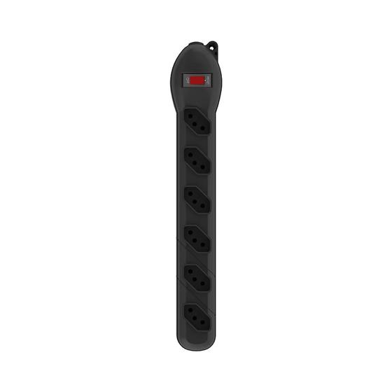 Imagem de Filtro de Linha Com 6 Tomadas Preto 2P+T 10A 1,20M Bivolt QFL6P