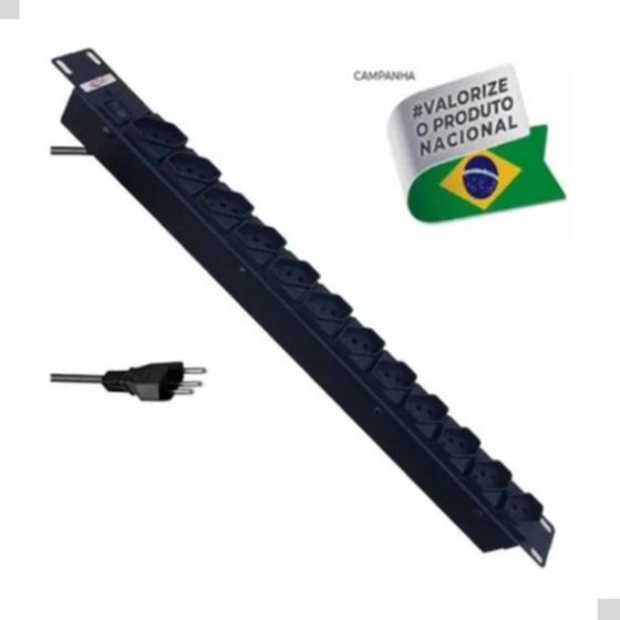 Imagem de Filtro De Linha Com 8 Tomadas Proteção Para Equipamentos