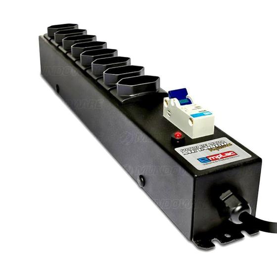 Filtro de Linha com Disjuntor 20A 8 Tomadas Bivolt Gabinete Metálico Profissional Cabo de 1 Metro Menor preço em Filtro de Linha com Disjuntor 20A 8 Tomadas Bivolt Gabinete Metálico Profissional Cabo de 1 Metro