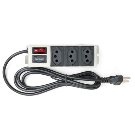 Imagem de Filtro de linha multicraft chapa 3 tomadas 10a bivolt