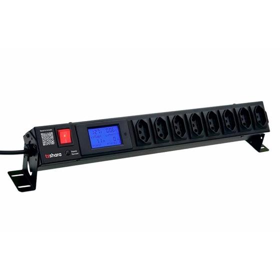 Imagem de Filtro de Linha + Protetor Smart TS Shara, 8 Tomadas, 10A, C/ Display - 578