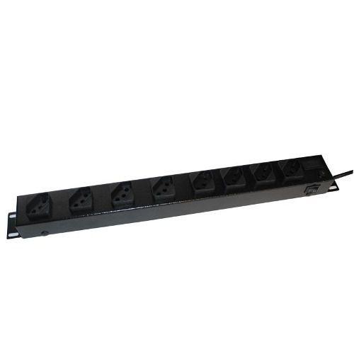 Imagem de Filtro de linha Régua 8 Tomadas Rack 19 110V/220V - 2200 Watts 10 unidades