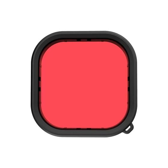 Imagem de Filtro de Mergulho Vermelho para Caixa Estanque GoPro Hero 11 / 10 / 9 Black - Telesin