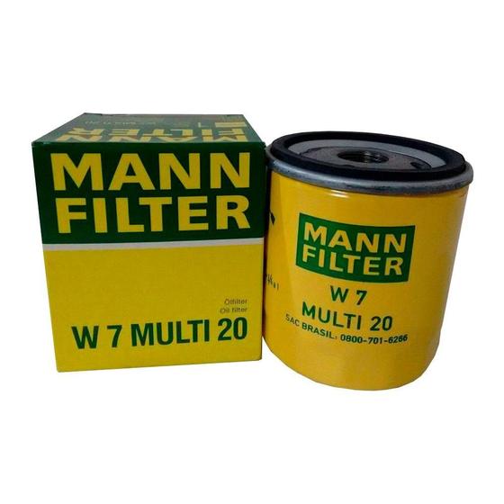 Imagem de Filtro de Óleo Blindado - MANN-FILTER    - W7MULTI20