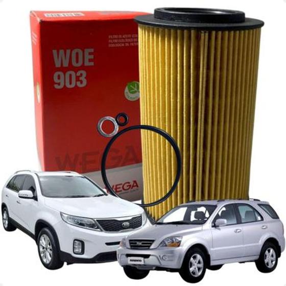 Imagem de Filtro de Óleo Hyndai Azera Vera Cruz Kia Motors Sorento Opirus WOE 903