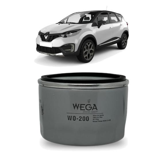 Imagem de Filtro de Óleo Wega Renault Captur 2.0 2017 2018 2019 a 2021