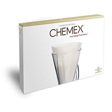 Imagem de Filtro de papel Chemex Meia Lua Branco 100 unidades - para 3 xícaras