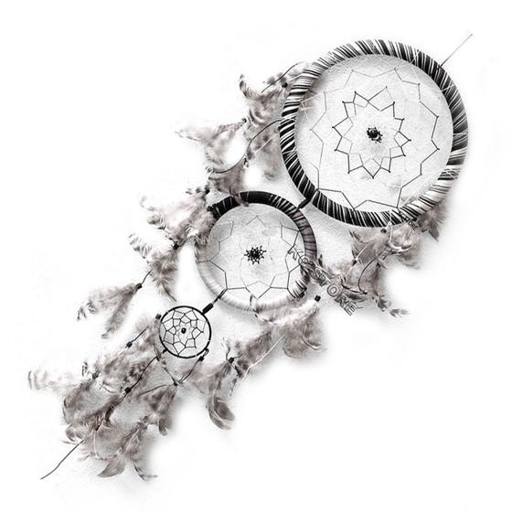 Imagem de Filtro dos Sonhos Amuleto, Decoração, Varanda, Janelas Dream Catcher - Apanhador pena branco