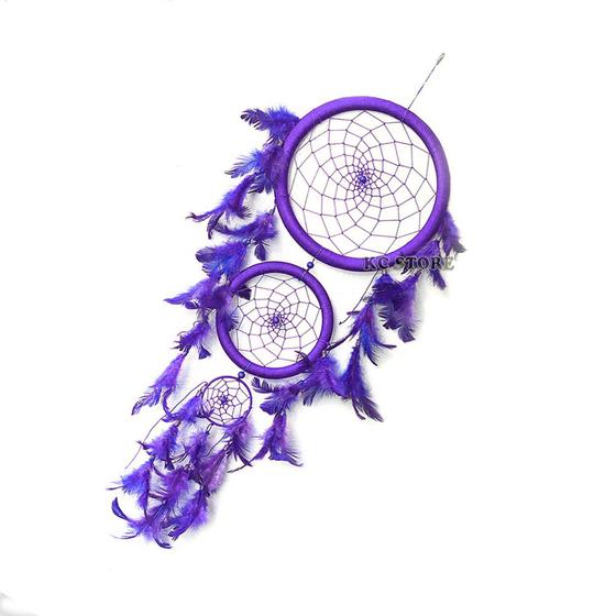 Imagem de Filtro dos Sonhos Amuleto, Decoração, Varanda, Janelas Dream Catcher - Apanhador pena branco