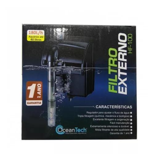 Imagem de Filtro externo hf-0100 ocean tech (180l/h) 220v  -  ocean te