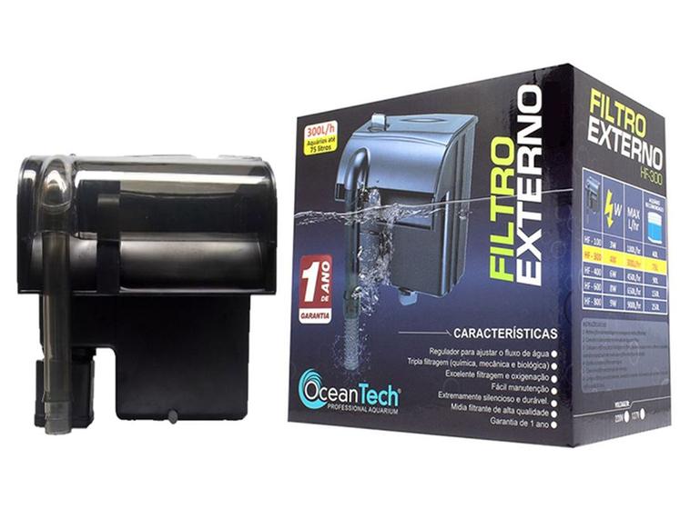 Imagem de Filtro Externo Ocean Tech Hf-400 450l/h Aquário Até 90l