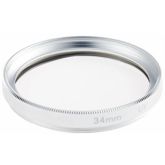 Imagem de Filtro Fox UV 34mm para Filmadoras (Prata)