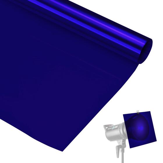 Imagem de Filtro Gelatina para Iluminação e Estúdio - Azul 82 (100cm)