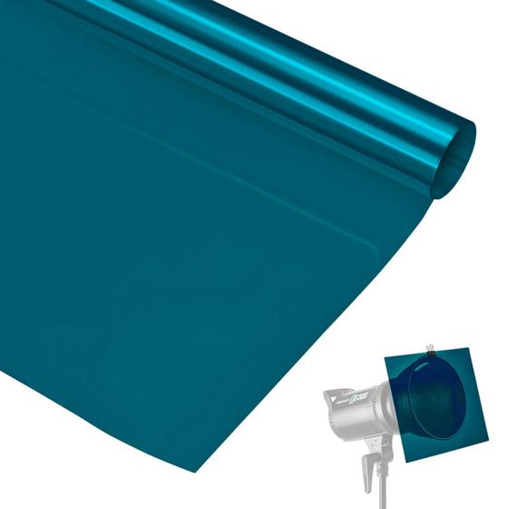 Imagem de Filtro Gelatina para Iluminação e Estúdio - Azul Turquesa 812 (100cm)