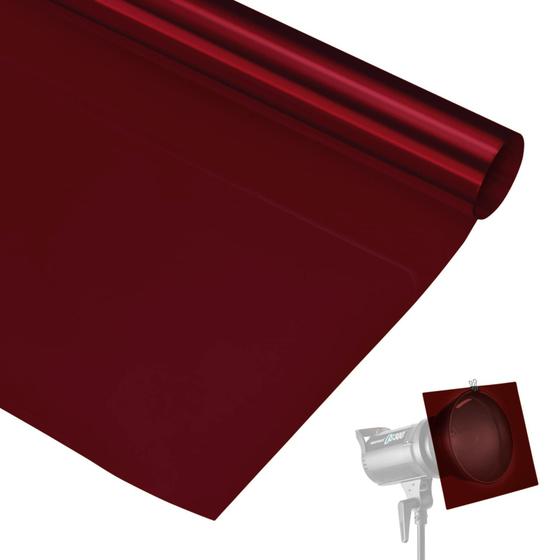 Imagem de Filtro Gelatina para Iluminação e Estúdio - Vermelho 102 (100cm)