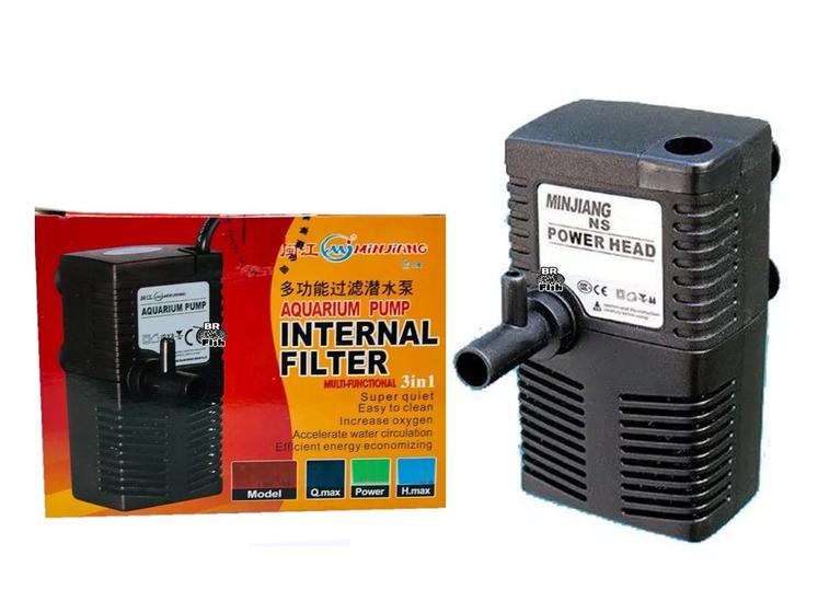 Imagem de Filtro Interno Minjiang NS-F260 300L/h Aquários 110V 4W