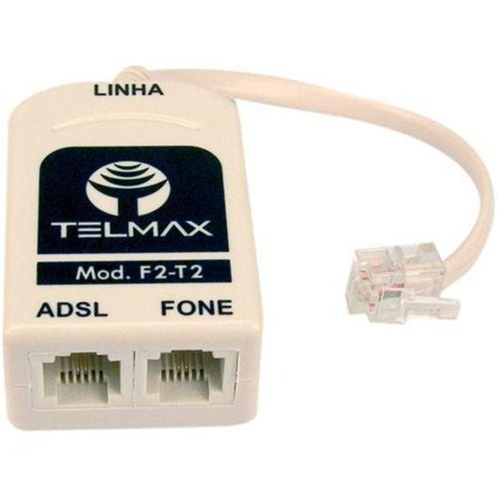 Imagem de Filtro Modem ADSL 2 Saida F2T2 Telmax