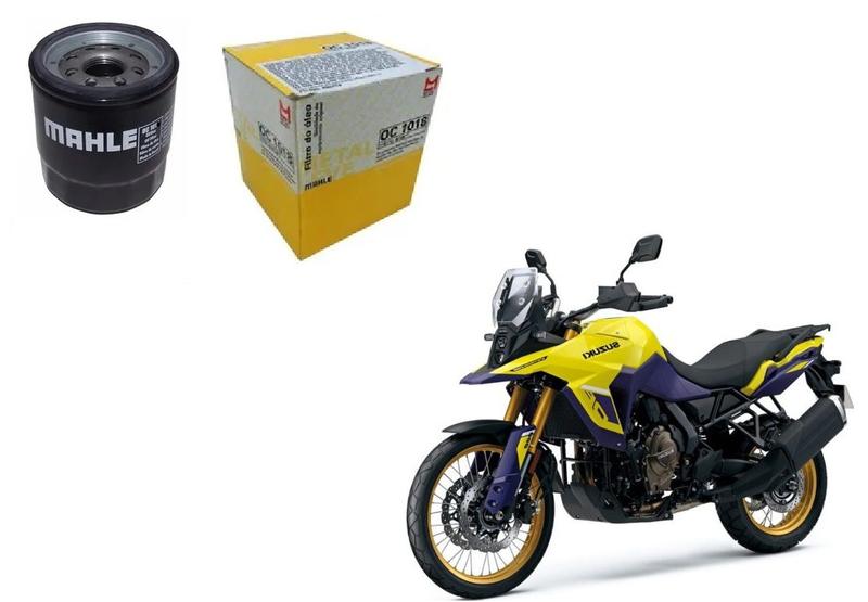 Imagem de Filtro Óleo Metal Leve Mahle Suzuki Bandit Gsr Srad V Strom M800 OC1018