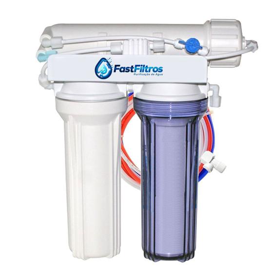 Imagem de Filtro Osmose Reversa 3 Estágios 190 litros/dia (50 GPD)