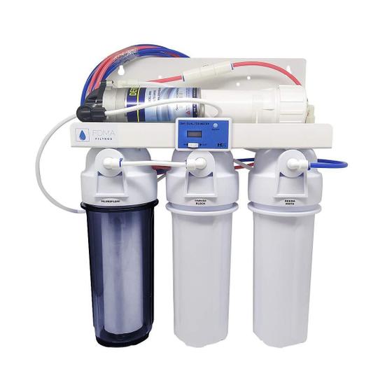 Imagem de Filtro Osmose Reversa 50Gpd Deionizador + Bomba + Tds Inline
