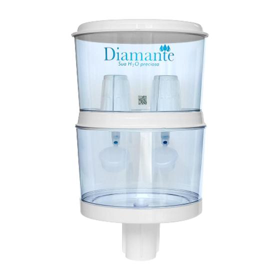 Imagem de Filtro para Bebedouro de Agua Galão Filtrante Branco - Diamante