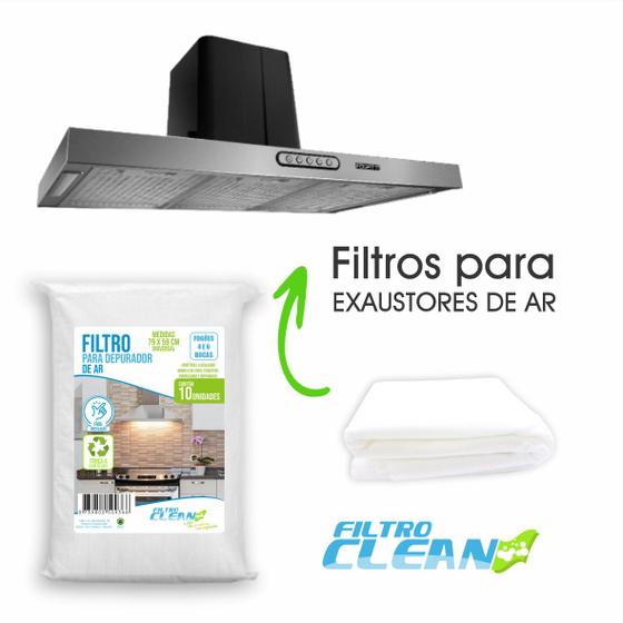 Imagem de Filtro para Coifa Exaustor Depurador - 10 Un