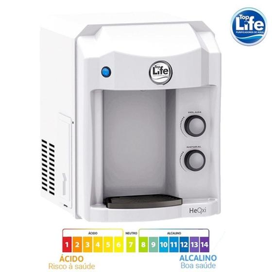 Imagem de Filtro Purificador de Água Alcalina Ionizada com Ozônio Gelada Branco 127V - Top life