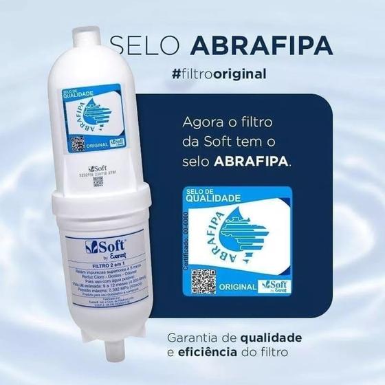 Filtro refil 2em 1 para purificador Soft Everest - Original Menor preço em Filtro refil 2em 1 para purificador Soft Everest - Original