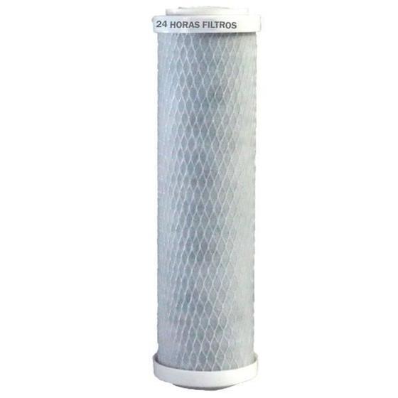 Imagem de Filtro Refil Carbon Block 9.1/4 Encaixe Compatível Aqualimp