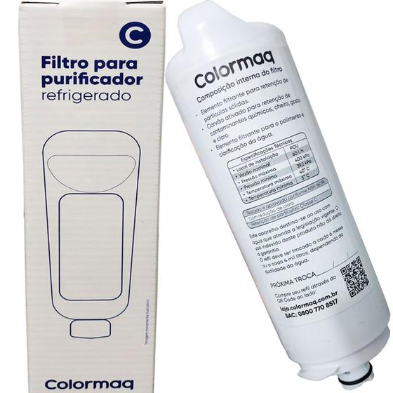 Imagem de Filtro Refil Colormaq Acqua Purificador CPUHEVABAN CPUELSABEN CPUHEVABBN CPUHEVACBN Original