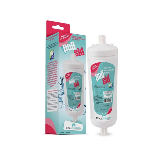 Filtro Refil Geladeira Side By Side Electrolux Ss72x Sh70x POLICARBON