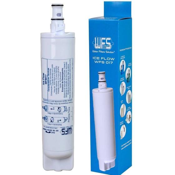 Imagem de Filtro Refil Ice Flow WFS017 compatível com Consul CIX01, CPC 30, CPB35 BRANCO