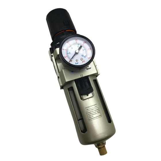 Imagem de Filtro Regulador De Pressão Para Compressor Rosca 1/2